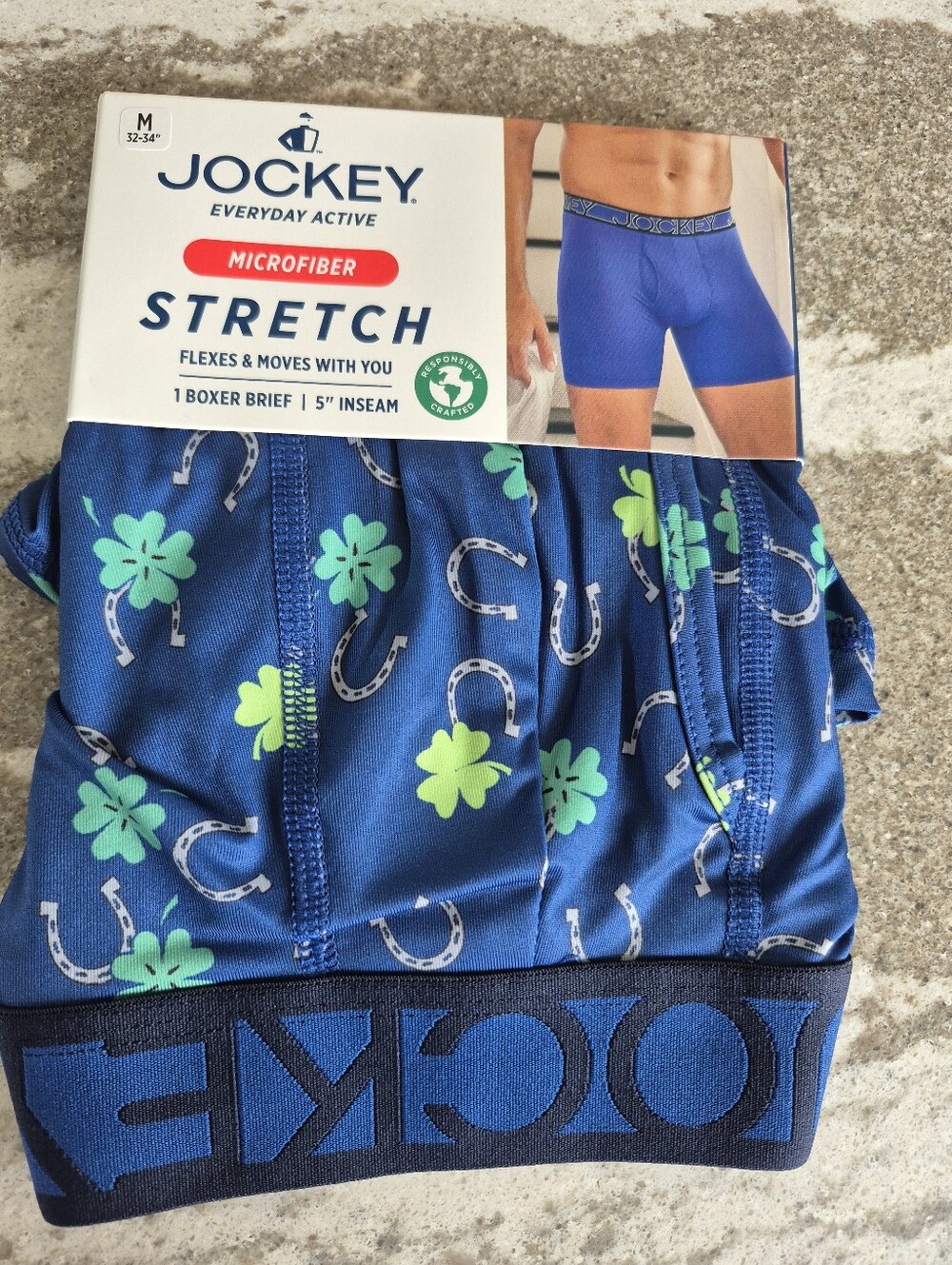 Jockey Everyday Active Men's Microfiber Stretch Boxer Brief Underwear New